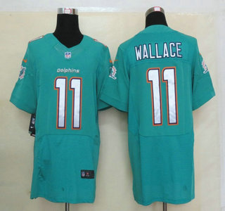 Nike Miami Dolphins #11 Mike Wallace Green 2013 New Style Elite Jersey
