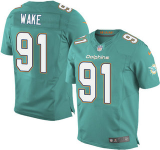 Nike Miami Dolphins #91 Cameron Wake Green 2013 Elite Jersey