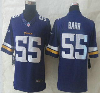 Nike Minnesota Vikings #55 Anthony Barr Purple Limited Jersey