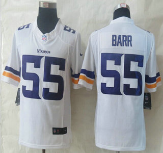 Nike Minnesota Vikings #55 Anthony Barr White Limited Jersey