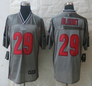 Nike New England Patriots #29 LeGarrette Blount Grey Vapor Elite Jersey