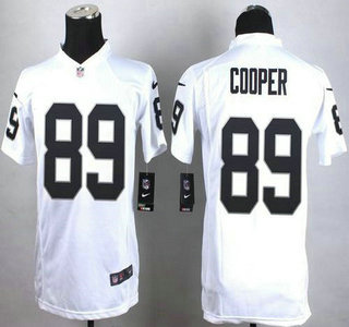 Nike Oakland Raiders #89 Amari Cooper White Game Kids Jersey