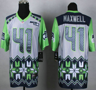 Nike Seattle Seahawks #41 Byron Maxwell 2015 Noble Fashion Elite Jersey