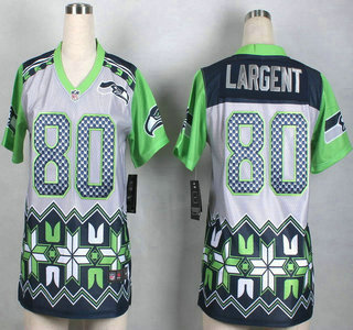 Nike Seattle Seahawks #80 Steve Largent 2015 Noble Fashion Womens Jersey