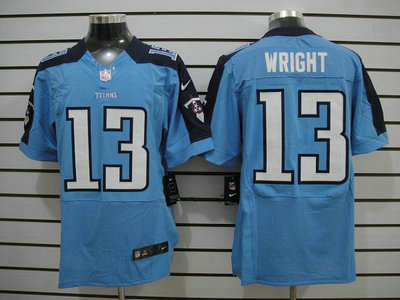Nike Tennessee Titans 13 Kendall Wright Light Blue 2012 Nike NFL Elite Jersey