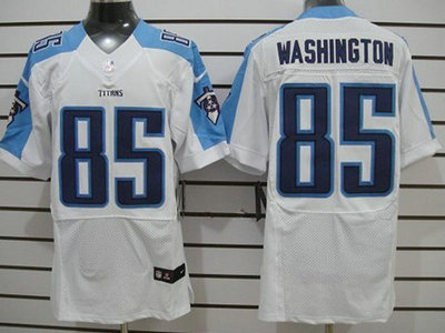Nike Tennessee Titans 85 Nate Washington White 2012 Nike NFL Elite Jersey