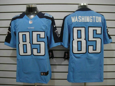 Nike Tennessee Titans 85 Nate Washington Light Blue 2012 Nike NFL Elite Jersey