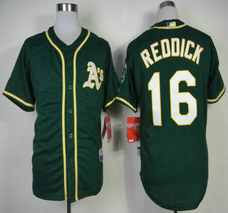 Oakland Athletics #16 Josh Reddick 2014 Green Jersey