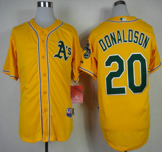Oakland Athletics #20 Josh Donaldson 2014 Yellow Jersey