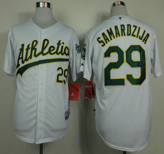 Oakland Athletics #29 Jeff Samardzija 2014 White Jersey