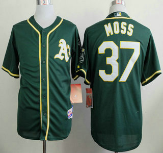 Oakland Athletics #37 Brandon Moss 2014 Green Jersey