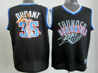 Oklahoma City Thunder 35 Kevin Durant Black Notorious Fashion Jersey