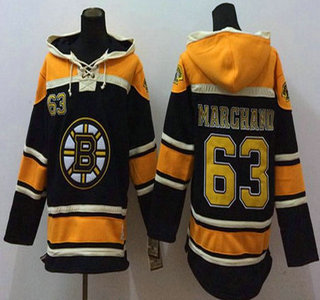 Old Time Hockey Boston Bruins #63 Brad Marchand Black Hoody