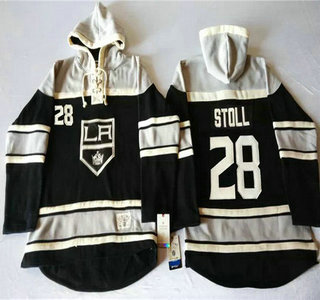 Old Time Hockey Los Angeles Kings #28 Jarret Stoll Black Hoody
