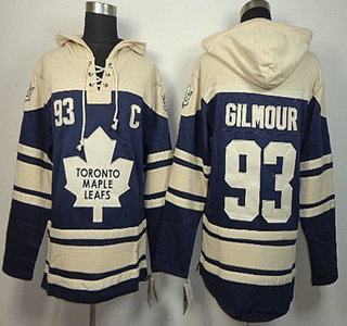 Old Time Hockey Toronto Maple Leafs #93 Doug Gilmour Navy Blue Hoody