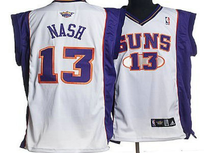 Phoenix Suns 13 Nash White Authentic Jersey