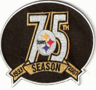 Pittsburgh Steelers 75th Anniversary Patch