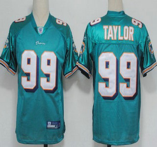 Reebok Miami Dolphins #99 Jason Taylor Green Jersey