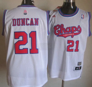 San Antonio Spurs 21 Tim Duncan ABA Hardwood Classic Swingman Jersey