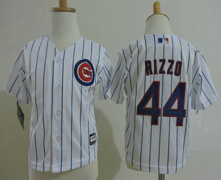 Toddler Chicago Cubs #44 Anthony Rizzo White Home MLB Baseball Jersey