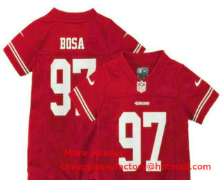 Toddler San Francisco 49ers #97 Nick Bosa Red 2017 Vapor Untouchable Stitched NFL Nike Limited Jersey