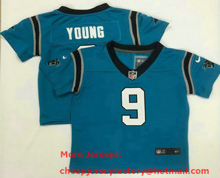 Toddlers Carolina Panthers #9 Bryce Young Light Blue 2023 Vapor Untouchable Stitched Nike Limited Jersey