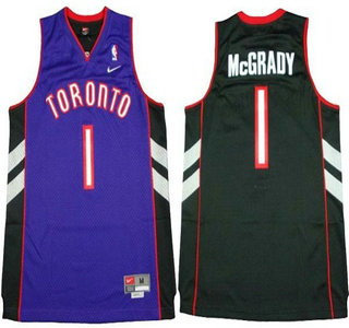 Toronto Rapters 1 Tracy McGrady Soul Swingman Purple With Black Jersey