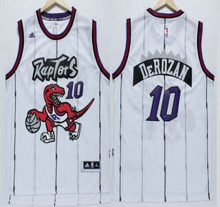 Toronto Raptors #10 Demar DeRozan Hardwood Classic White Swingman Jersey