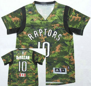 Toronto Raptors #10 Demar DeRozan Revolution 30 Swingman 2014 New Camo Short-Sleeved Jersey