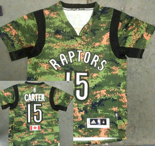 Toronto Raptors #15 Vince Carter Revolution 30 Swingman 2014 New Camo Short-Sleeved Jersey