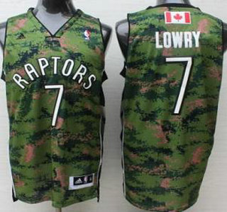Toronto Raptors #7 Kyle Lowry Revolution 30 Swingman Special Canadian Forces Fourth Jersey
