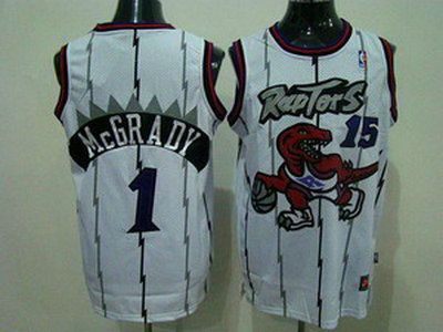 Toronto Raptors 1 Tracy McGrady Swingman White Jersey