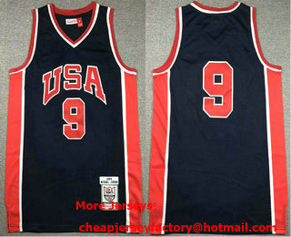 USA Basketball 1984 Olympic Dream Team #9 Michael Jordan Blue Jersey