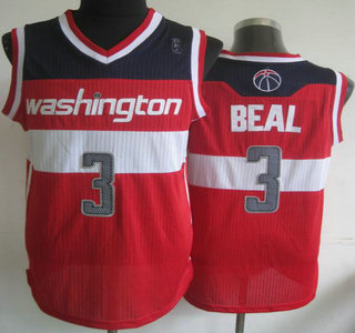 Washington Wizards #3 Bradley Beal Red Revolution 30 Authentic Jersey