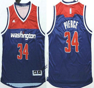 Washington Wizards #34 Paul Pierce Revolution 30 Swingman New Navy Blue Jersey