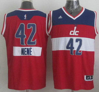 Washington Wizards #42 Nene Hilario Revolution 30 Swingman 2014 Christmas Day Red Jersey