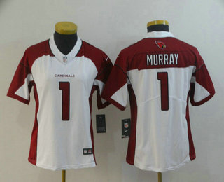 Women's Arizona Cardinals #1 Kyler Murray White 2019 Vapor Untouchable Stitched NFL Nike Limited Jersey