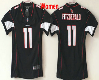 Women's Arizona Cardinals #11 Larry Fitzgerald Black 2017 Vapor Untouchable Stitched NFL Nike Limited Jersey