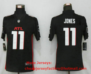 Women's Atlanta Falcons #11 Julio Jones Black 2020 NEW Vapor Untouchable Stitched NFL Nike Limited Jersey