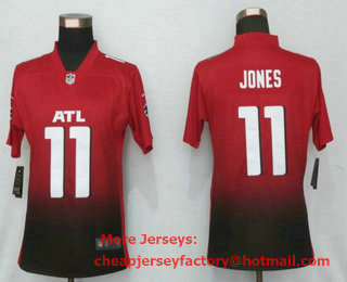 Women's Atlanta Falcons #11 Julio Jones Red 2020 NEW Vapor Untouchable Stitched NFL Nike Limited Jersey
