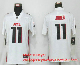 Women's Atlanta Falcons #11 Julio Jones White 2020 NEW Vapor Untouchable Stitched NFL Nike Limited Jersey