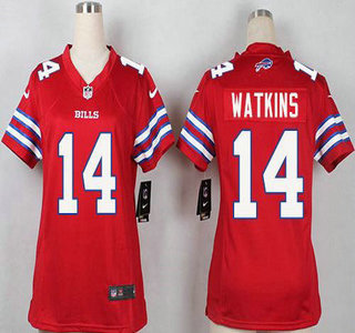 Women's Buffalo Bills #14 Sammy Watkins Red 2015 NFL Nike Game Jersey