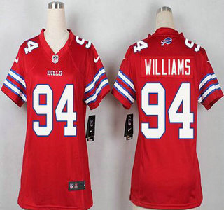 Women's Buffalo Bills #94 Mario Williams Red 2015 NFL Nike Game Jersey