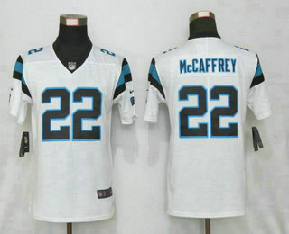 Women's Carolina Panthers #22 Christian McCaffrey White 2017 Vapor Untouchable Stitched NFL Nike Limited Jersey
