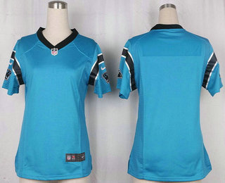 Women's Carolina Panthers Blank Light Blue Alternate Stitched NFL Nike Game Jersey
