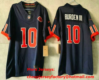 Women's Chicago Bears #10 Luther Burden III Navy 2026 FUSE Rivalries Collection Limited Stitched Jersey