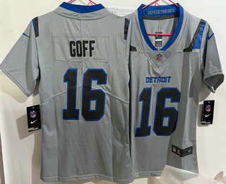 Women's Detroit Lions #16 Jared Goff 2026 Vapor Rivalries Collection Limited Stitched Jersey