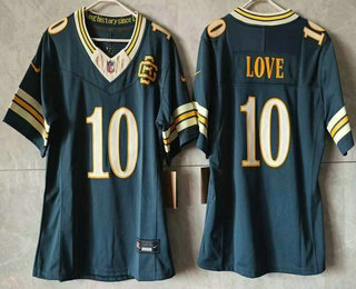 Women's Green Bay Packers #10 Jordan Love Green 2026 FUSE Rivalries Collection Limited Stitched Jersey