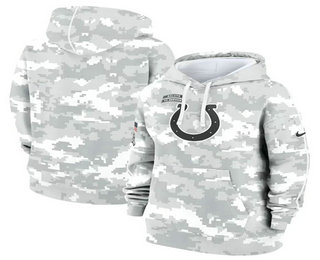 Women's Indianapolis Colts Arctic Camo 2024 Salute to Service Club Fleece Pullover Hoodie