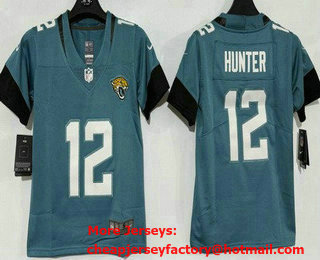Women's Jacksonville Jaguars #12 Travis Hunter Limited Green Vapor Jersey